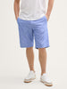 Tom Tailor | Relaxed Linen Chino Shorts | Blue Chambray