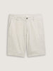 Tom Tailor | Relaxed Linen Chino Shorts | Beige Chambray