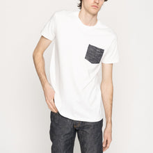 Load image into Gallery viewer, Naked & Famous Slub Sashiko Denim Contrast Pocket Tee