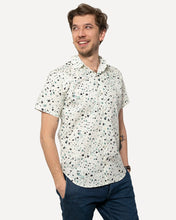 Load image into Gallery viewer, 18 WAITS | SS Dylan Shirt | Teal Terrazzo