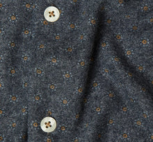 Load image into Gallery viewer, Stone Rose Ls Knit | Navy Dot Geo Brushed Jersey Fleece