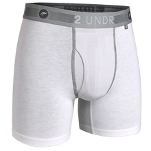 Load image into Gallery viewer, 2 UNDR Flow Shift Perforation Boxer Brief | White