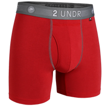 Load image into Gallery viewer, 2 UNDR Flow Shift Perforation Boxer Brief | Red