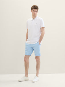 Tom Tailor Slim Chino Shorts | Washed Out Middle Blue
