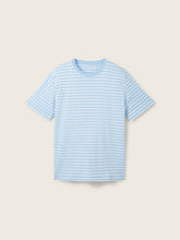 Load image into Gallery viewer, Tom Tailor Striped T-shirt | Sky Captain Blue