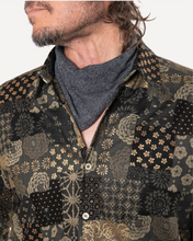 Load image into Gallery viewer, 18 Waits | LS Dylan Shirt| Olive Patchwork