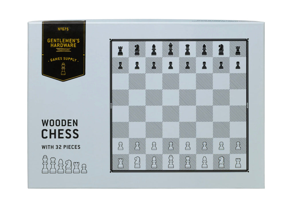 Gentlemen’s Hardware Wooden Chess Set