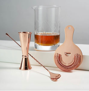 4-Piece Copper Mixologist Barware Set By VISKI