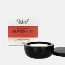 Load image into Gallery viewer, Rockwell Wooden Bowl Shave Soap - Barbershop Scent