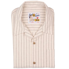 Load image into Gallery viewer, Naked &amp; Famous Aloha Shirt | Striped Oxford | Ecru