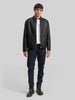 Tom Tailor |Faux Velour Touch Leather Jacket | Java Dark Brown