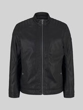 Load image into Gallery viewer, Tom Tailor |Faux Velour Touch Leather Jacket | Java Dark Brown