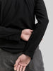 Tom Tailor | Slim fit long sleeve shirt with logo | Jet Black