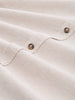 Tom Tailor | Regular fit short-sleeved shirt with linen blend | Cashew beige chambray
