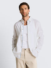 Load image into Gallery viewer, Tom Tailor | Regular fit shirt with linen blend | Cashew beige chambray