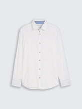 Load image into Gallery viewer, Tom Tailor | Regular fit shirt with linen blend | Cashew beige chambray