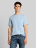 Tom Tailor |T-shirt with Waffle Texture | Sky Captain Blue