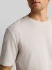 Tom Tailor |T-shirt with Waffle Texture | Clouds Grey