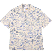 Load image into Gallery viewer, Naked &amp; Famous | Aloha Shirt | Linen Cats | Blue