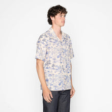 Load image into Gallery viewer, Naked &amp; Famous | Aloha Shirt | Linen Cats | Blue