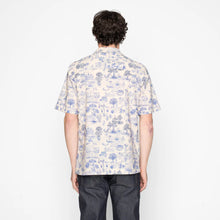 Load image into Gallery viewer, Naked &amp; Famous | Aloha Shirt | Linen Cats | Blue