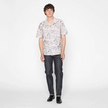 Load image into Gallery viewer, Naked &amp; Famous | Aloha Shirt | Linen Cats | Blue