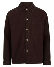 Load image into Gallery viewer, Holebrook Sweden Isak Cord Overshirt | Dark Chocolate