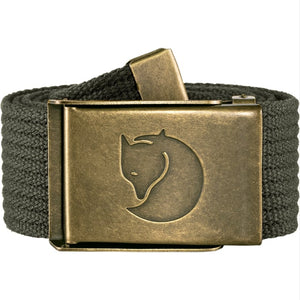 FjällRäven | Canvas Brass Belt | Mountain Grey