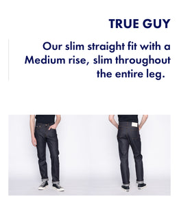 Naked & Famous True Guy | Undyed Frankenstein Denim