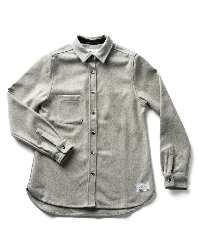 ANIAN | 17oz Modern Melton Wool | Light Grey