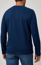 Load image into Gallery viewer, Stone Rose Slub Pique Ls Henley | Navy