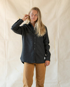 ANIAN | 17oz Modern Melton Wool | Charcoal