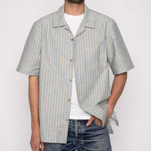Load image into Gallery viewer, Naked &amp; Famous Aloha Shirt | Striped Oxford | Vintage Indigo