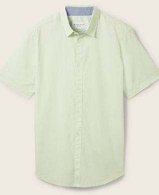 Tom Tailor Poplin Ss Shirt | Tender Sea Green
