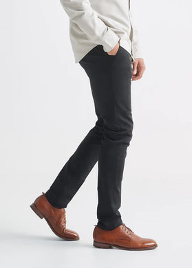 DU/ER Black Smart Stretch Tech Trouser | Slim