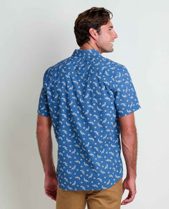Toad & Co Fletcher SS Shirt | Pacific Blue