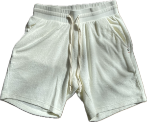 Benson Silas Terry Cream Shorts