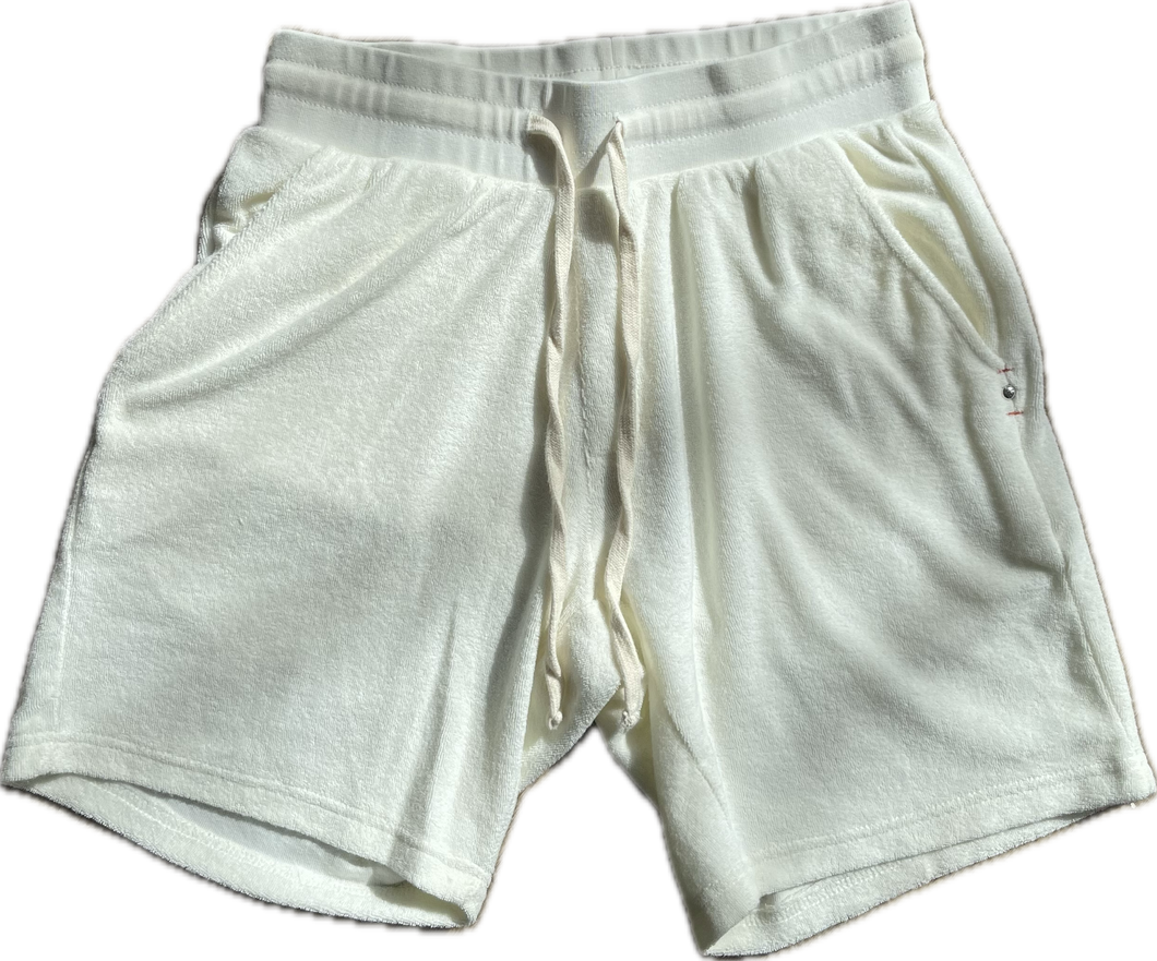 Benson Silas Terry Cream Shorts