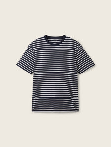 Tom Tailor Striped T-shirt | Hazy Coral Rose