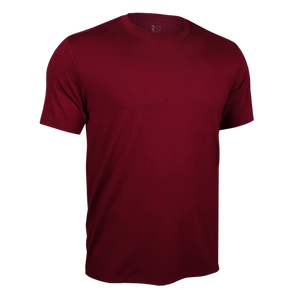 2 UNDR | LUXURY CREW TEE | MERLOT