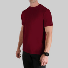 Load image into Gallery viewer, 2 UNDR | LUXURY CREW TEE | MERLOT
