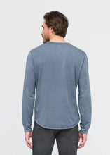 Load image into Gallery viewer, DU/ER | No Sweat  | PurePima Vintage Henley | Washed Stone Blue