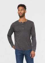 Load image into Gallery viewer, DU/ER | No Sweat  | PurePima Vintage Henley | Washed Grey