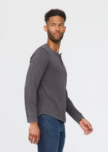 Load image into Gallery viewer, DU/ER | No Sweat  | PurePima Vintage Henley | Washed Grey