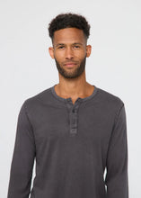 Load image into Gallery viewer, DU/ER | No Sweat  | PurePima Vintage Henley | Washed Grey