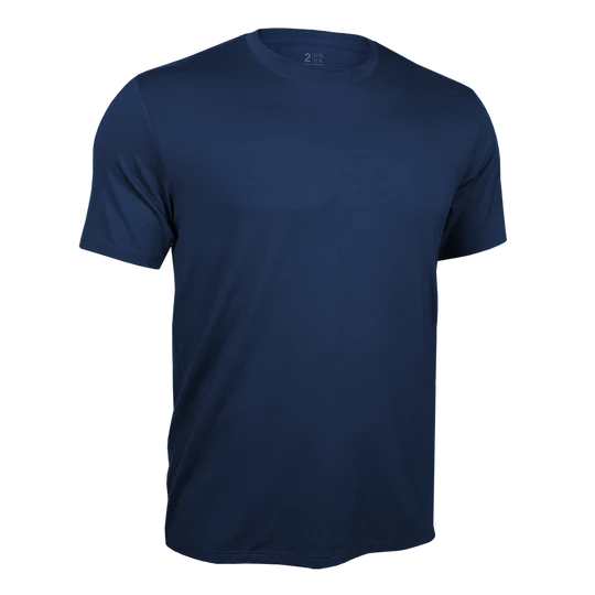 2 UNDR | LUXURY CREW TEE | NAVY