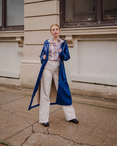 MERNINI | THE PETITE RAINCOAT | PEONY BLUE