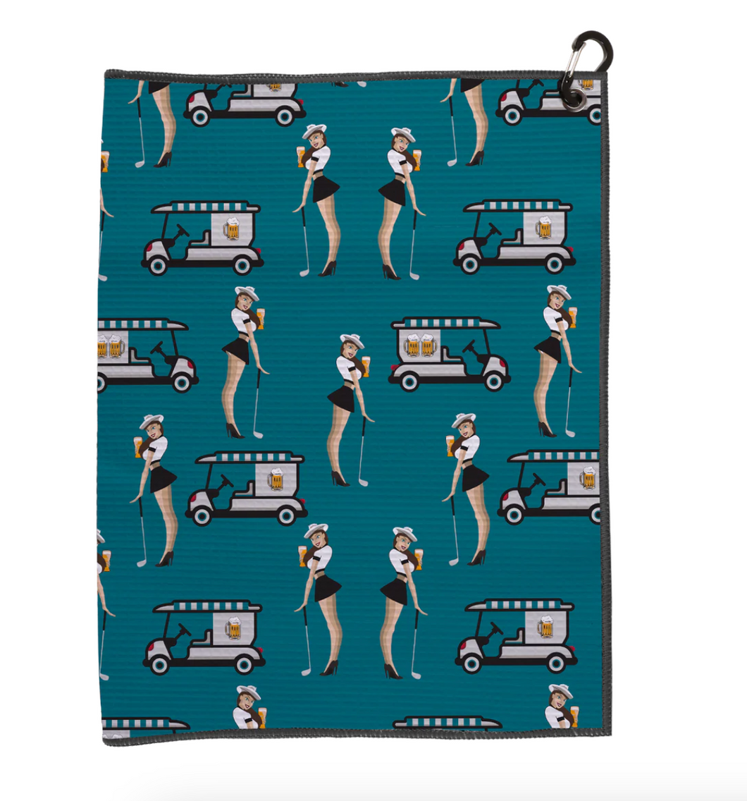 2 UNDR | MICROFIBER GOLF TOWEL | CART GIRL