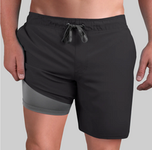 Load image into Gallery viewer, 2 UNDR | JUICY 2 IN 1 SHORTS | BLACK