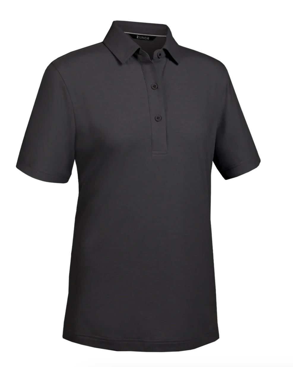 2 UNDR | WOMENS CLASSIC POLO | BLACK